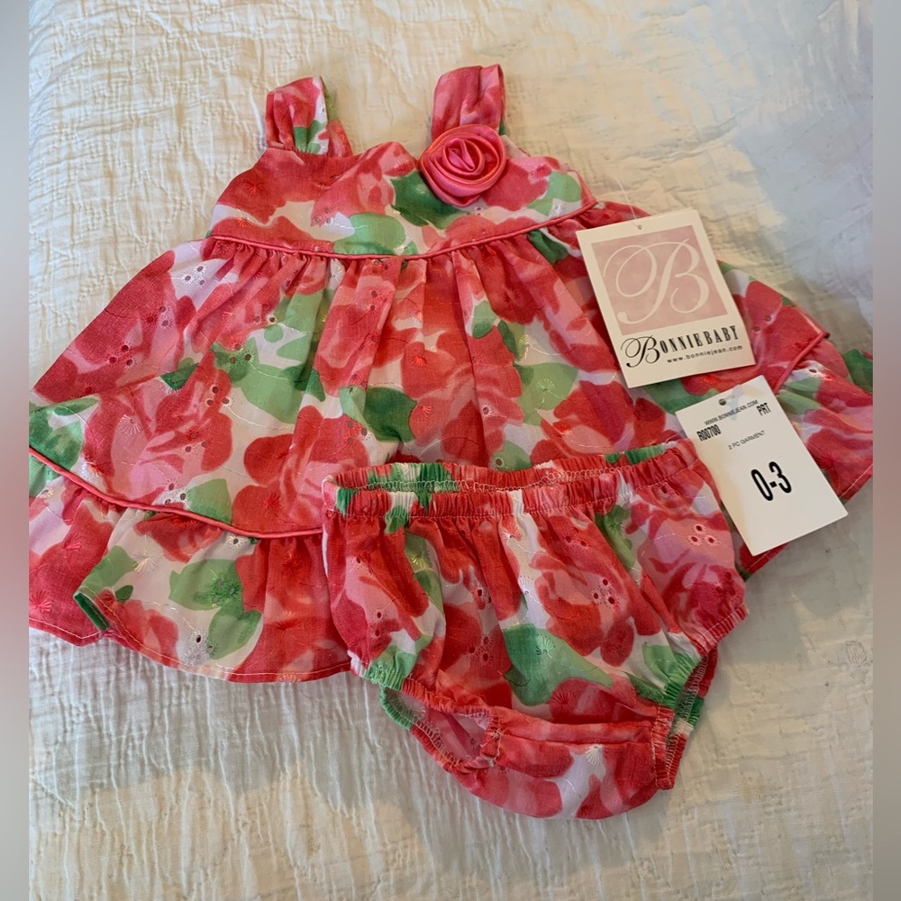 Bonnie Baby 0-3 Month Dress